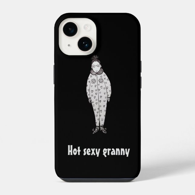 Coque iPhone Granny sexy (Verso)