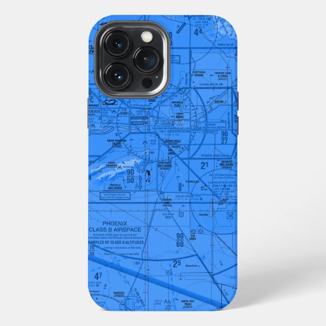 Coque iPhone Graphique aéronautique (Verso)