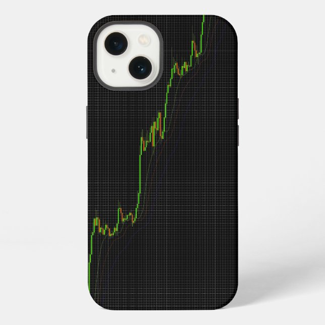 Coque iPhone Graphique de chandeliers (Verso)