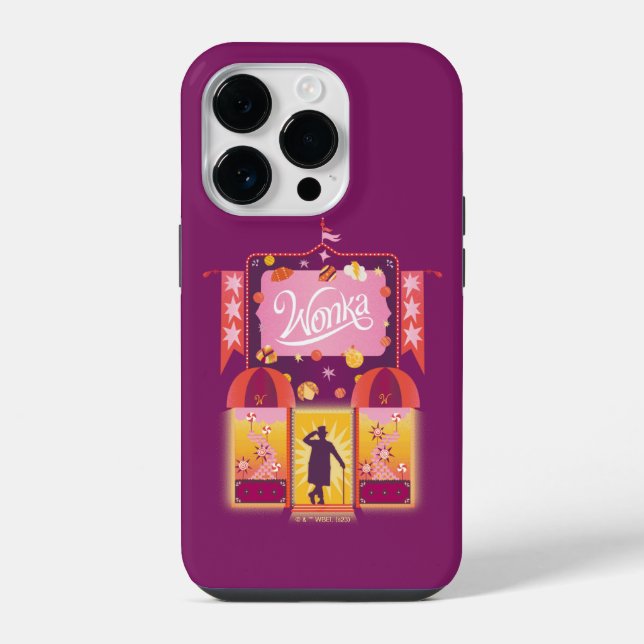 Coque iPhone Graphique de la boutique Wonka Candy (Verso)