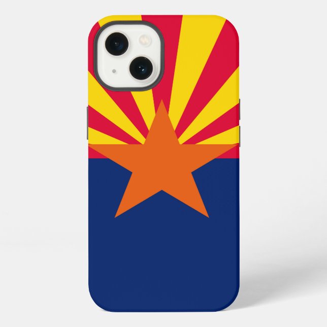 Coque iPhone Graphique Drapeau dynamique de l'état de l'Arizona (Verso)