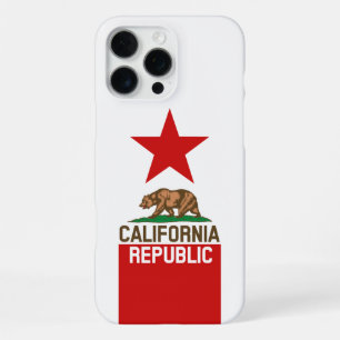 Coque iPhone 16 Pro Max Graphique dynamique du drapeau de l'État de Califo