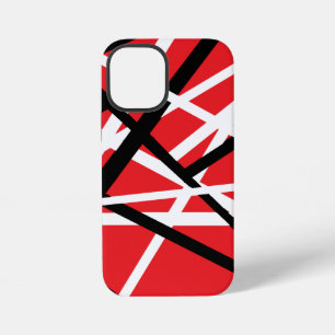 Coque iPhone 12 Mini Graphique noir, rouge et blanc