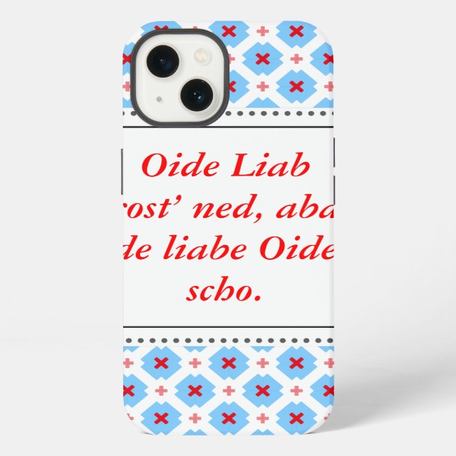 Coque iPhone Graphiques de Bavière moderne (Verso)