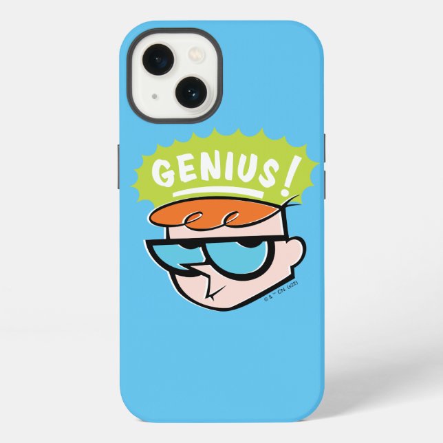Coque iPhone Graphisme de citation de Dexter "Génie" (Verso)