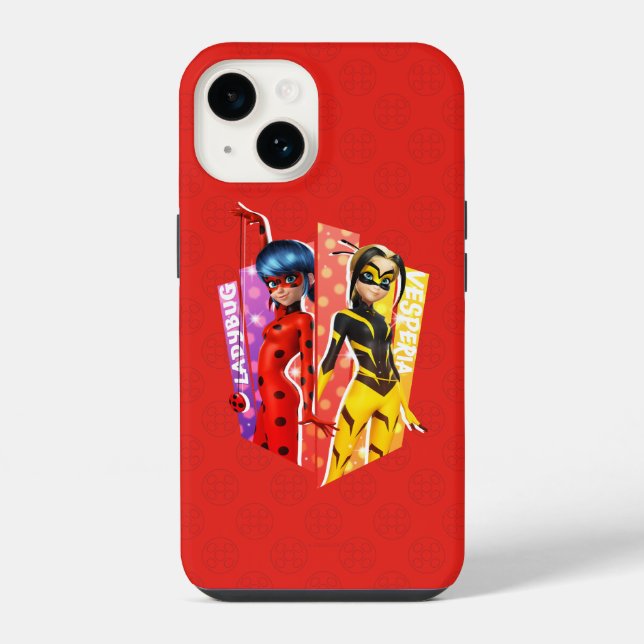 Coque iPhone Graphisme de Ladybug et Vesperia (Verso)
