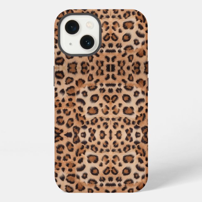 Coque iPhone Gras et Élégant : Étui à Imprimé Léopard (Verso)