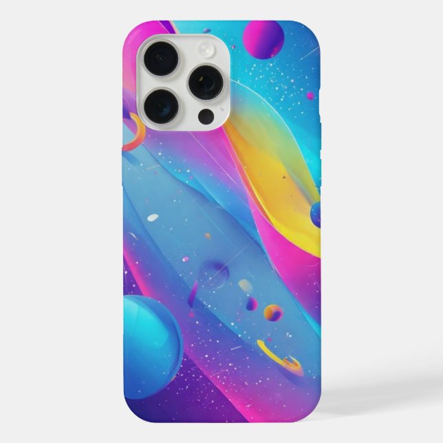 Coque iPhone Gravity Flow : Étui pour téléphone en art abstrait (Verso)
