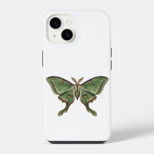 Coque Pour iPhone 14 Gravure de papillon lunaire