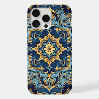Coque iPhone 15 Pro Max Gravure or et rubis 