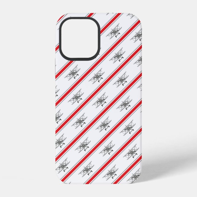 Coque iPhone Gray Plane Red Lines Airplanes Pilot Plane (Verso)