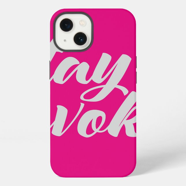 Coque iPhone Gray Stay Woke (Verso)