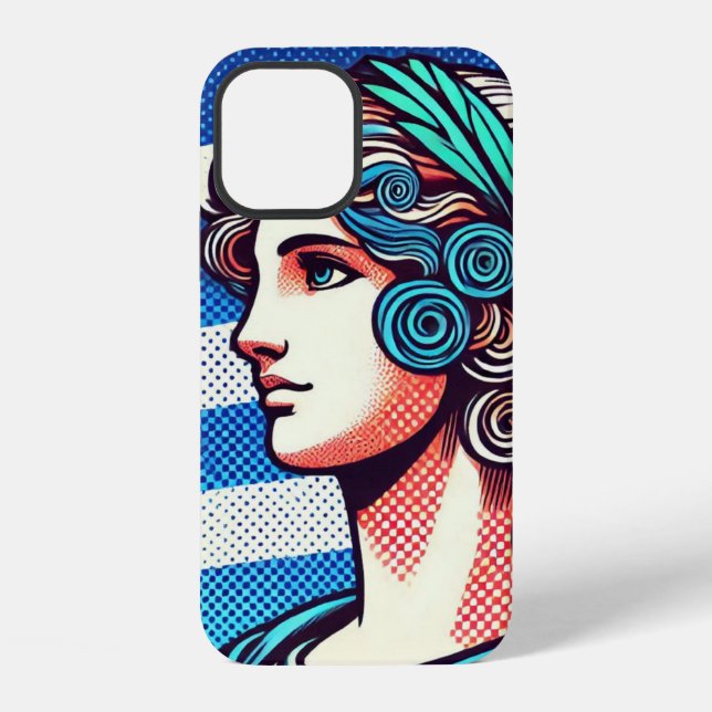 Coque iPhone Greek flag (Verso)