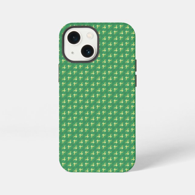 Coque iPhone Green floral (Verso)