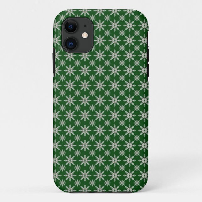 Coque iphone Green Snowflake (Dos)