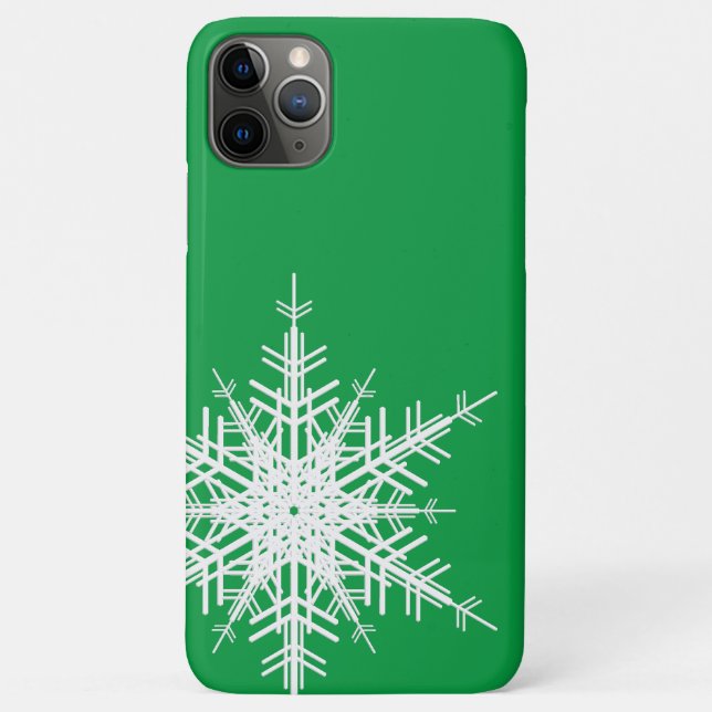 Coque iphone Green Snowflake (Dos)
