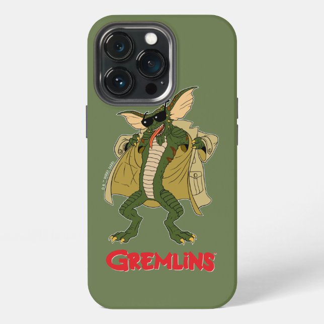 Coque iPhone Gremlins | Stripe Trench Coat Flash (Dos)