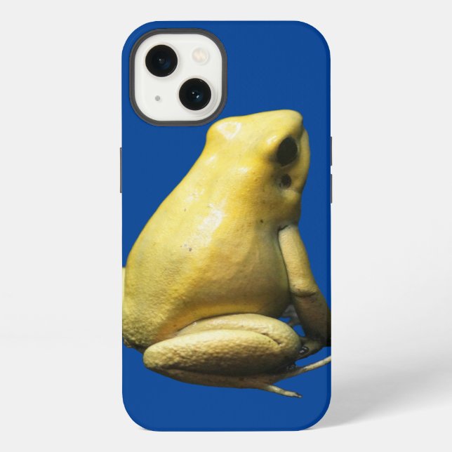 Coque iPhone Grenouille à poison dorée (Verso)