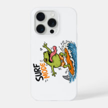 Grenouille en mode surf drôle | Grenouille idiote