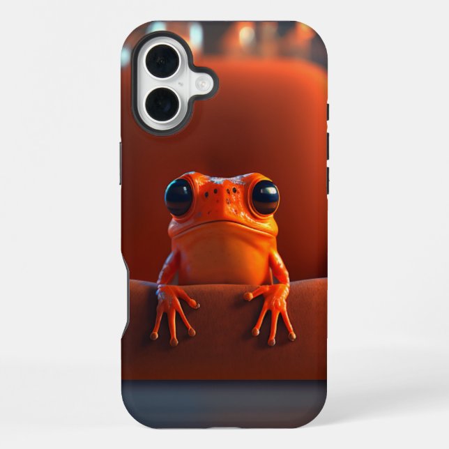 Coque iPhone Grenouille orange (Verso)