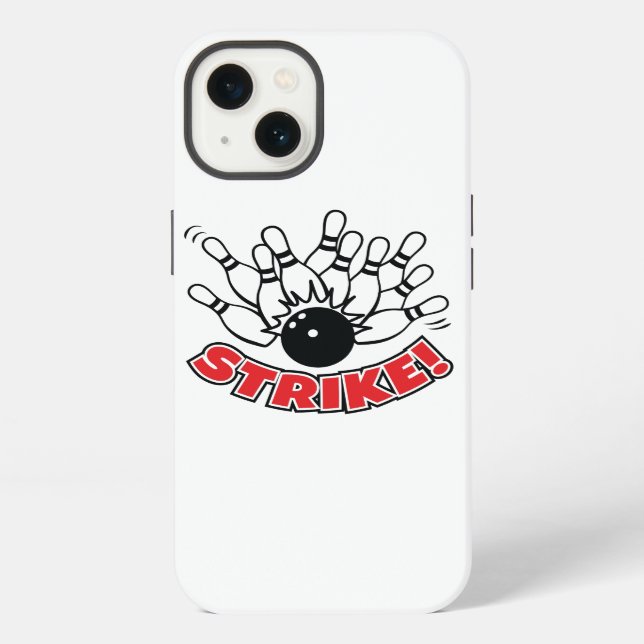 Coque iPhone Grève - Bowling à 10 quilles (Verso)