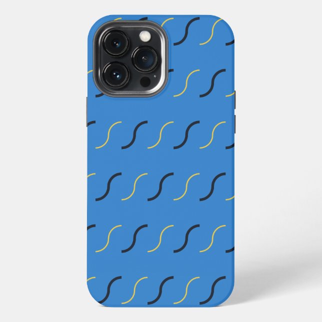 Coque iPhone Gribouillis de Bleu (Verso)