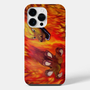 Coque Pour Pour iPhone 14 Pro Max Griffe de dragon rouge