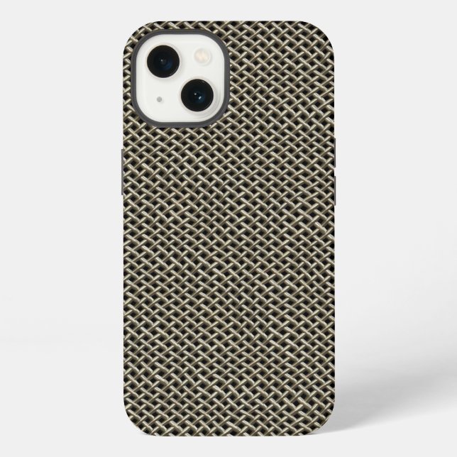 Coque iPhone Grillage d'acier inoxydable (Verso)