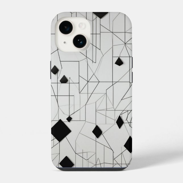 Coque iPhone Grille diamant (Verso)