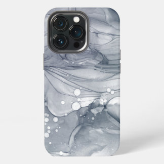 Etui iPhone 13 Pro Gris aqueux abstrait