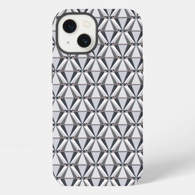 Coque iPhone Gris avec rose (Verso)