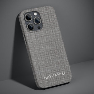 Coque iPhone 16 Pro Max Gris clair moyen foncé personnalisé coloré