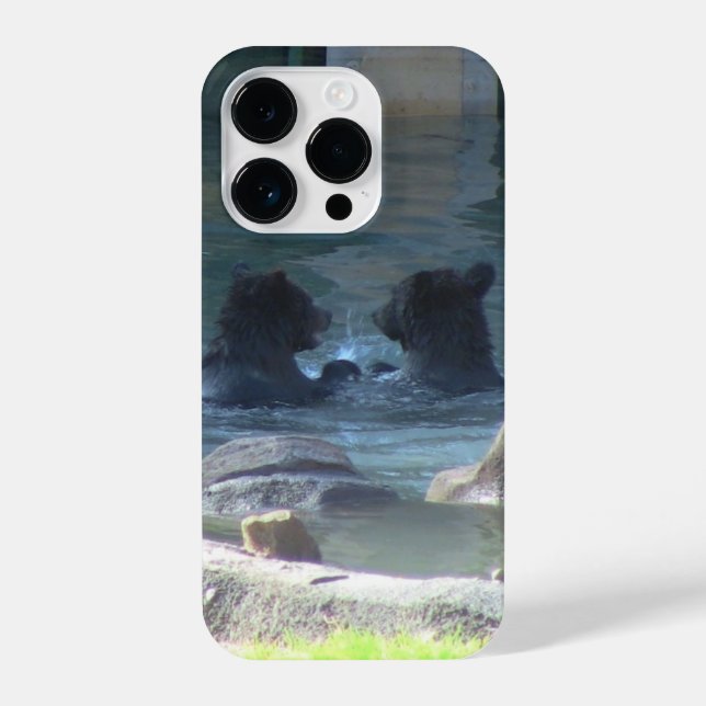 Coque iPhone Grizzly Bear Couple iPhone Case (Verso)