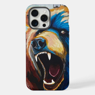 Coque iPhone 15 Pro Max Grizzly peint