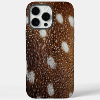 Coque iPhone 16 Pro Max Gros plan sur la fourrure d'un cerf tacheté