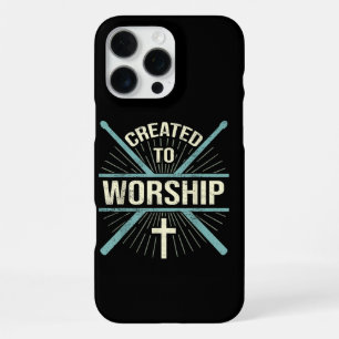 Coque iPhone 16 Pro Max Groupe de culte chrétien créé pour adorer le batte