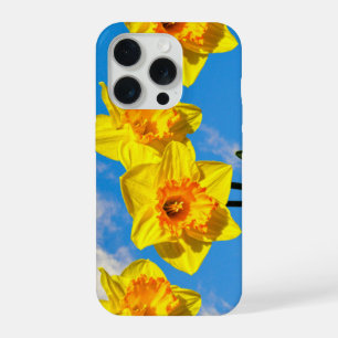 Coque iPhone 15 Pro Groupe de Daffodils Médaille d'or fleurs Téléphone