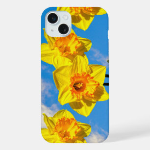 Coque iPhone 15 Plus Groupe de Daffodils Médaille d'or fleurs Téléphone