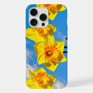 Coque iPhone 15 Pro Max Groupe de Daffodils Médaille d'or fleurs Téléphone