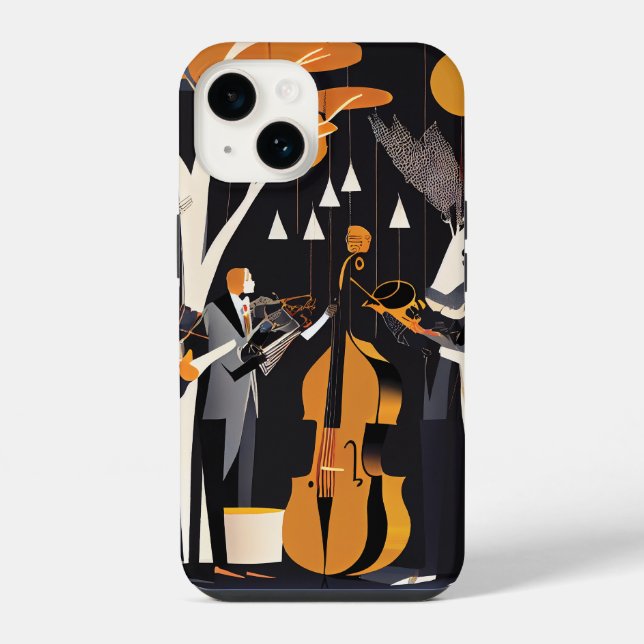 Coque iPhone Groupe de Jazz (Verso)