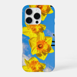Coque iPhone 16 Pro Groupe de jonquilles fleurs Médaille d'or Étui de
