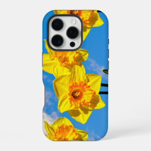 Coque iPhone 16 Pro Groupe de jonquilles fleurs Médaille d'or Étui de