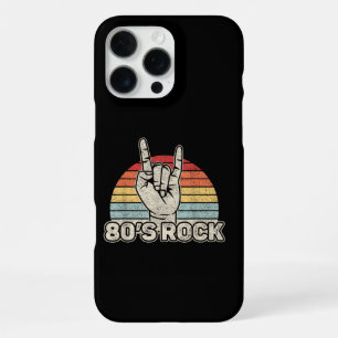 Coque iPhone 16 Pro Max Groupe de Rock Rétro Vintage 80's