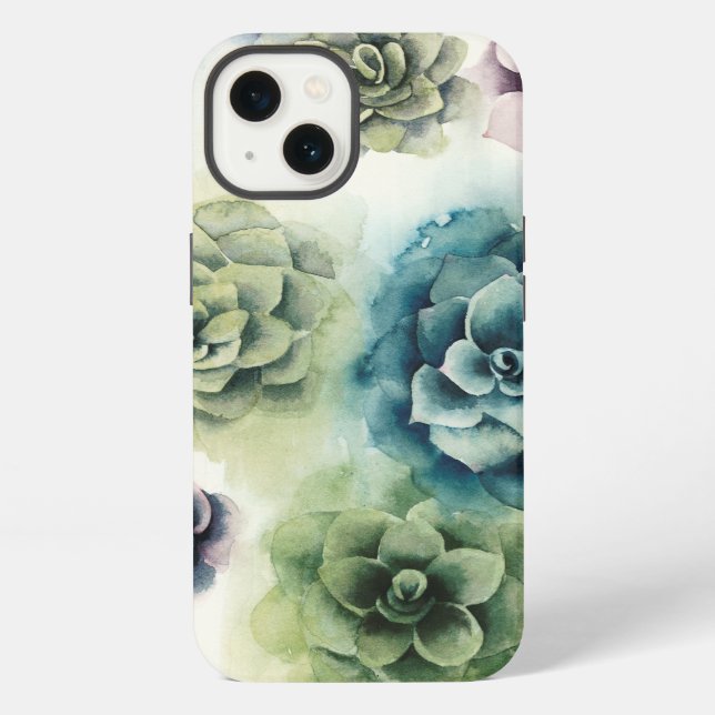 Coque iPhone Groupe de succulents (Verso)