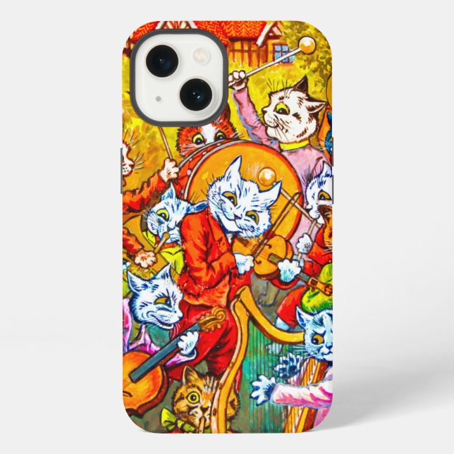 Coque iPhone Groupe musical de chats (Verso)