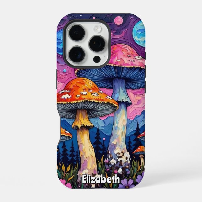 Coque iPhone Grove de champignons célestes (Verso)