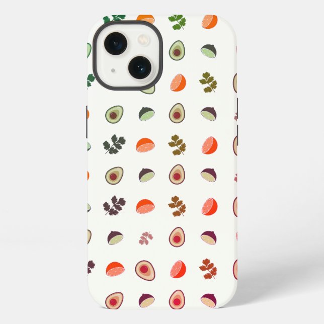 Coque iPhone guacamole, motif, avocat (Verso)