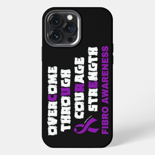 Coque iPhone GUÉRIR...Fibro  (Verso)