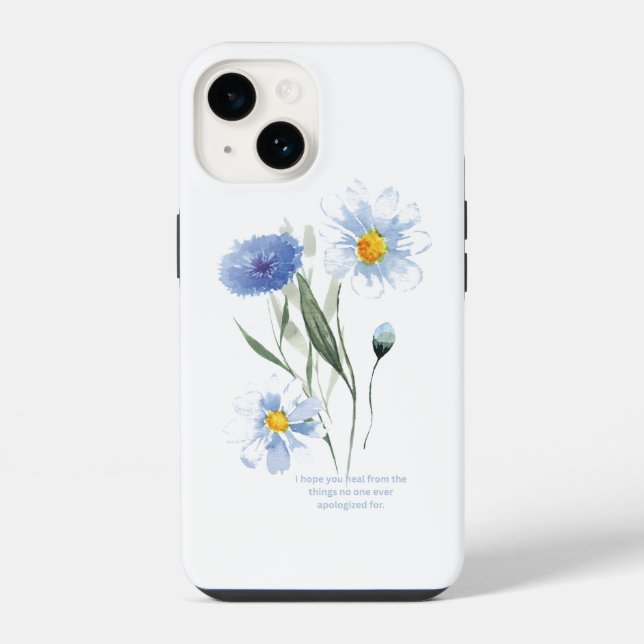Coque iPhone Guérison en fleurs (Verso)