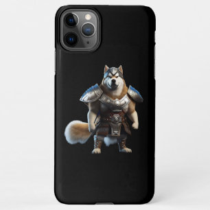 Coque iPhone 11Pro Max Guerrier Alaskan Malamute Chien, Militaire Alaskan